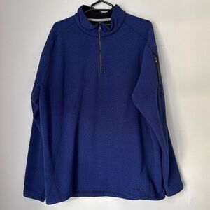 Exofficio blue fleece quarter zip